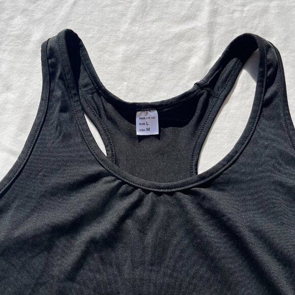 Plain black racerback style workout tops x3 - Size M - Picture 6 of 12